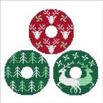 Christmas Trio Three - Small Donuts Shape (image for) Christmas Trio Three - Small Donuts Shape